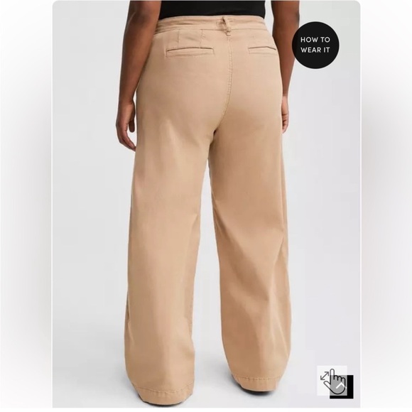 Torrid Wide Leg Chino Pants - Picture 2 of 5